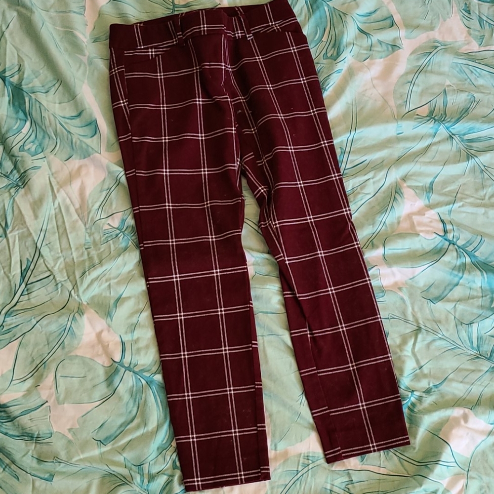 Plaid dress pant
